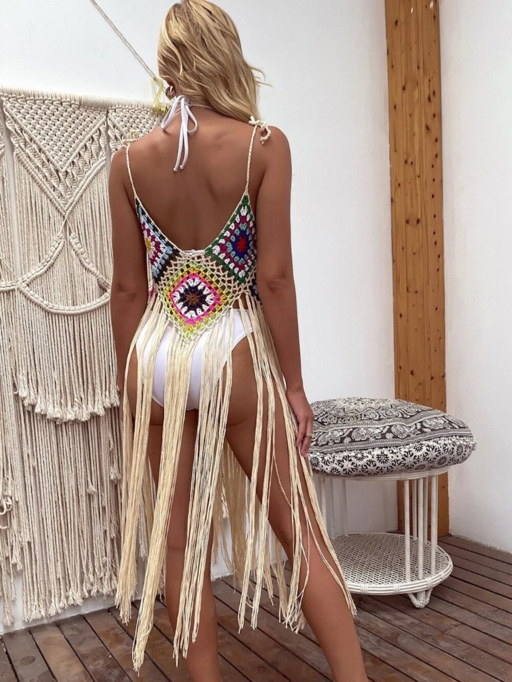 SHEIN | Crochet Fringe Hem Top | NWT - Picture 2 of 7